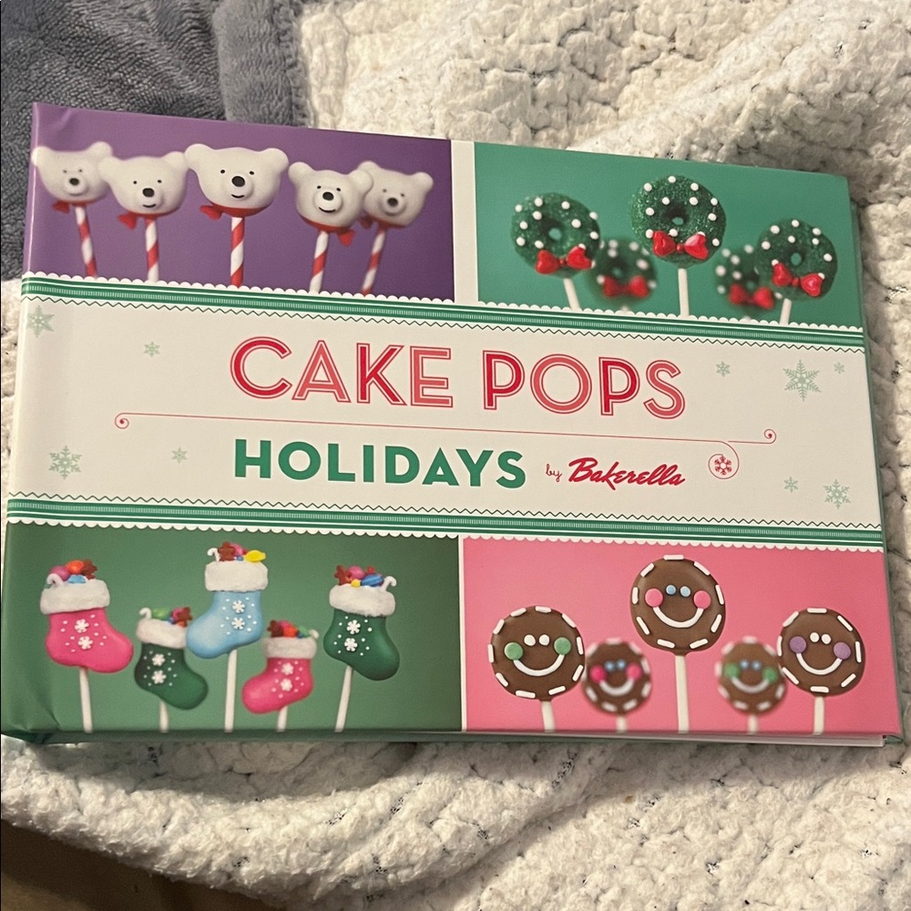 Cake Pops Holidays Book by Bakerella - Festive Pink & Green Cover